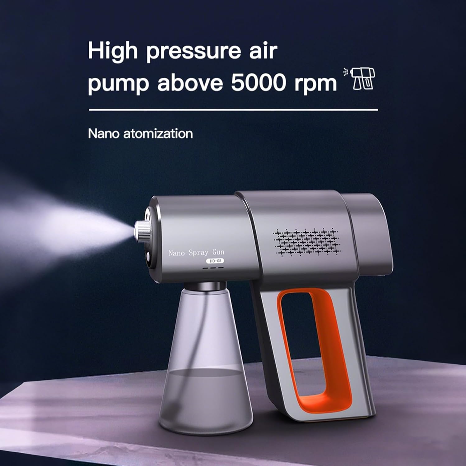 Handheld Induction Nano Fogger Machine，Sanitizer Spray Machine, Electrostatic Sprayer， Electrostatic Atomizer Sprayer，Cordless Nano Steam for Home Office Garden use