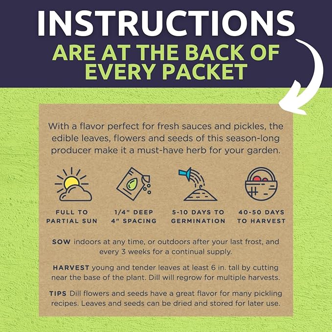 Organic Herb Seeds Variety Pack - 16 Individual Packs - 2026 Season - Basil, Cilantro, Dill, Thyme, Parsley and More! for Indoor & Outdoor Planting (Non-GMO, Certified Organic)