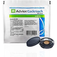 Advion Cockroach Gel Bait, 4 Tubes x 30-Grams, 1 Plunger and 2 Tips, Indoor and Outdoor Use, Roach Killer Gel for American, German and Other Major Cockroach Species (2 Pack)