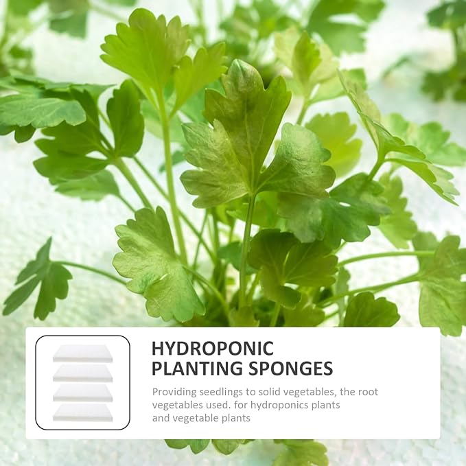 HANABASS 4pcs Hydroponic Sponge Growing Media Sponges Cylindric Sponge Starter Sheet Grow Media for Greenhouse Hydroponic Plant