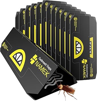 20-Pack Indoor Adhesive Cockroach Traps - Cockroach Glue Traps for Cockroachs Catchers - Long Lasting and Non-Toxic, Suitable for Children and Pets - Trap Pests