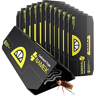 HOY HOY Trap A Roach - Bait Glue Traps, Great for Home with Kids & Pets Indoor, Sticky Pest Control Trap, Roach Killer, Made in Japan 5 Traps