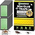 MaxGuard Glue Trap Strips (24 Traps) Non-Toxic Extra Sticky Glue Board Pre-Baited with Fruity Scent Attractant Trap & Kill Insects, Bugs, Spiders, Crickets, Scorpions, Cockroaches, Centipedes, Mice