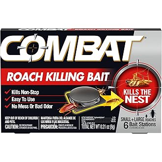 Combat Max Defense System Brand, Small Roach Killing Bait and Gel, 12 Count