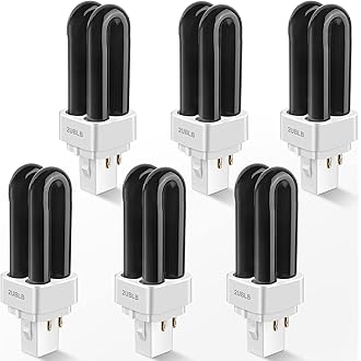 Bug Zapper Replacement UV Bulbs 41050 Compatible with DynaTrap DT1050 DT1100 DT1250, 1/ 2 Acre Trap Replacement Light Bulb, UV Light Ultraviolet Mosquito Killer Lamp Light Bulbs (4)