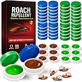 15 Pack Roach Repellent Powder Bait Station, Roach Stations for Indoor Cockroach infestation with Dual-Action Formula, Kills German/American/Oriental Cockroaches at The Source, Long Residual Effect