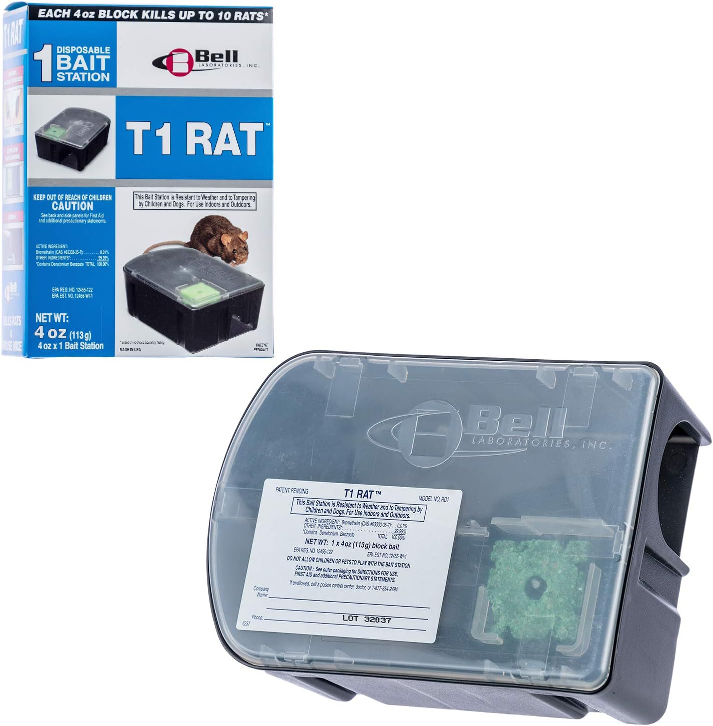 Bell Labs - T1 Rat - Disposable Bait Station