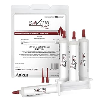 Atticus Savitri Ant Gel Bait (4 x 30 Grams) - Indoor and Outdoor Use - Indoxacarb Ant Killer
