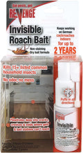 Revenge Invisible Roach Bait with Puffer Applicator, Kills Ants, Beetles, Roaches & More, Long Lasting Formula
