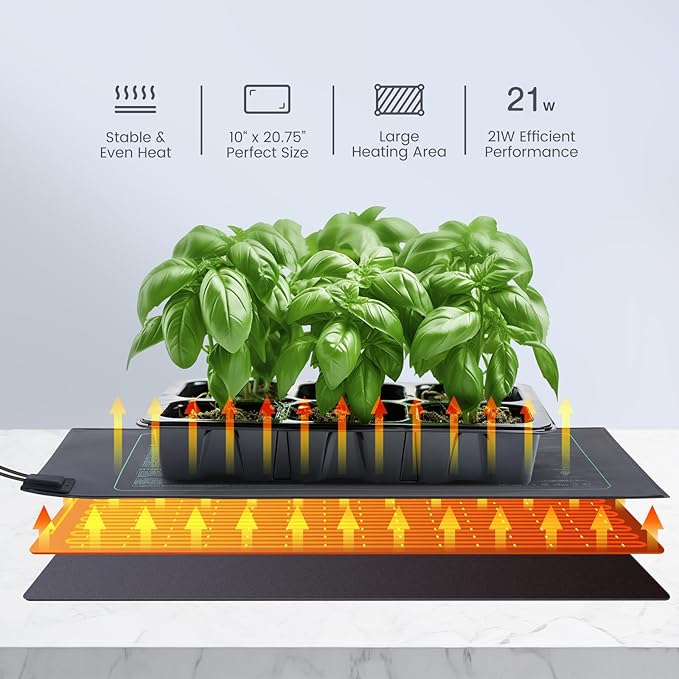 LUXBIRD LB-1SC Temperature Controller with 6 Pack Daisy Chain Heating Mat Combo