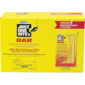 16 oz. Rodent Rat Bait Cake Blocks - (Pack of 8)