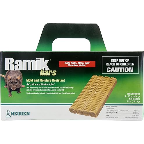 Bait Block Apple Flavor Rodenticide – 4 lb. Pail – Effective Rodent Control Bait Blocks – Long-Lasting and Easy to Use