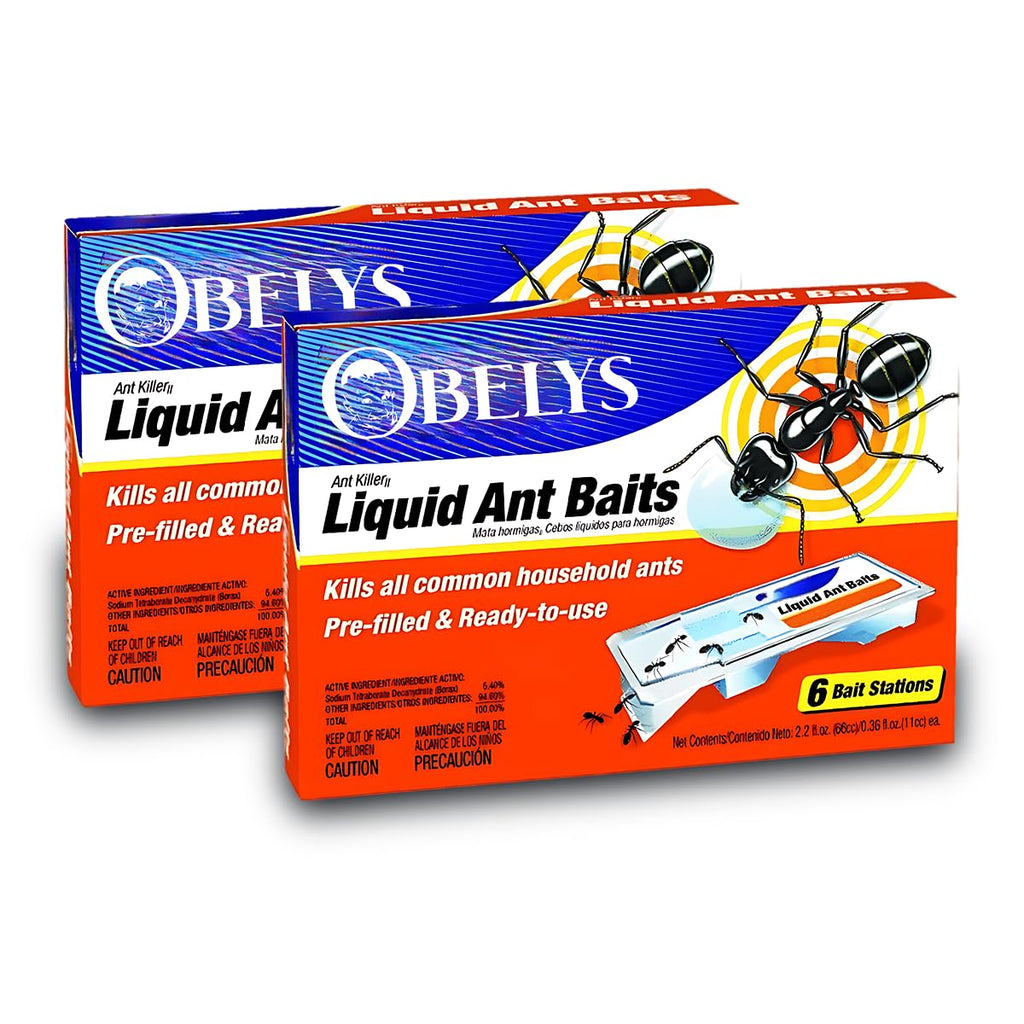 Liquid Ant Bait, 2-Pack (2.2 oz Each) – Indoor & Outdoor Ant Killer, Long-Lasting, Effective Bug Control for Homes, Patios, and Gardens – Odorless Insect Treatment Solution