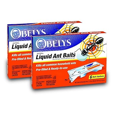 Liquid Ant Bait, 2-Pack (2.2 oz Each) – Indoor & Outdoor Ant Killer, Long-Lasting, Effective Bug Control for Homes, Patios, and Gardens – Odorless Insect Treatment Solution