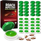 48Pack Roach Gel Bait,Roach Repellent for Home - Fast Acting Cockroach Killer Gel,Roach Killer Indoor Infestation Solution,Long Lasting Natural Roaches Control for Kitchen, Bathroom, Garage