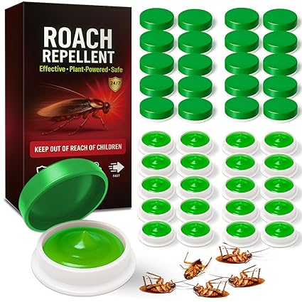 40 Pack Roach Killer Indoor Infestation, Powerful Attraction Cockroach Bait Gel Stations, Quick Kill Formula, Easy to Apply Cockroach Killer for Effective Home Control, Ideal for Kitchens, Bathrooms
