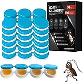 32 Pack Cockroach Gel Bait, Highly Effective Roach Killer Indoor Infestation Solution, Fast Acting Cockroach Killer Indoor Home Kitchen Use, Easy to Apply & No Mess Roach Bait, Long-Lasting