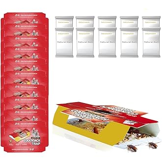 20 Pack Roach Killer Indoor Infestation, Powerful Attraction Cockroach Bait Gel Stations, Quick Kill Formula, Easy to Apply Cockroach Killer for Effective Home Control, Ideal for Kitchens, Bathrooms