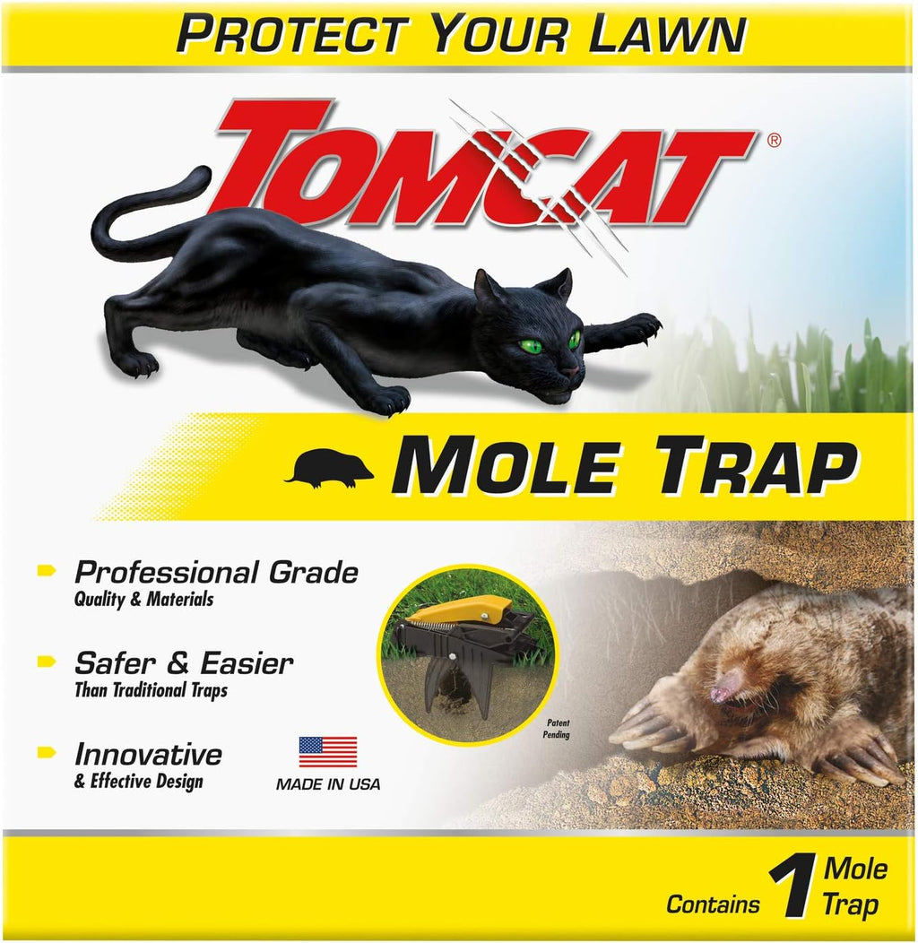 Tomcat Mole Killer(a), Ready-to-Use Worm Bait Strips that Mimic Earthworms, Kills Moles in One Feeding, 10 pk.