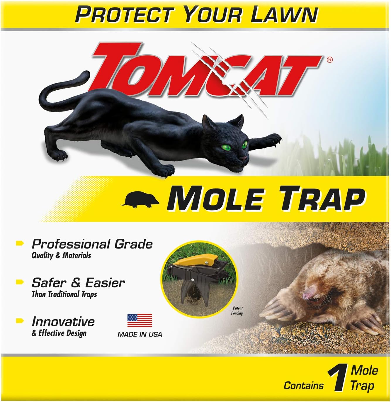 Tomcat Mole Killer(a), Ready-to-Use Worm Bait Strips that Mimic Earthworms, Kills Moles in One Feeding, 10 pk.