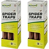 MaxGuard Spider + Insect Traps (12 pcs Box Trap) | Non-Toxic Extra Sticky Glue Traps, Kill Black Widow Hobo Brown Recluse Spiders and Other Crawling Bugs & Insects |