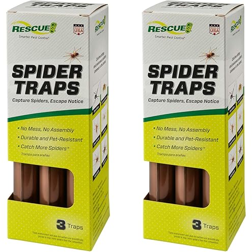 MaxGuard Spider + Insect Traps (12 pcs Box Trap) | Non-Toxic Extra Sticky Glue Traps, Kill Black Widow Hobo Brown Recluse Spiders and Other Crawling Bugs & Insects |