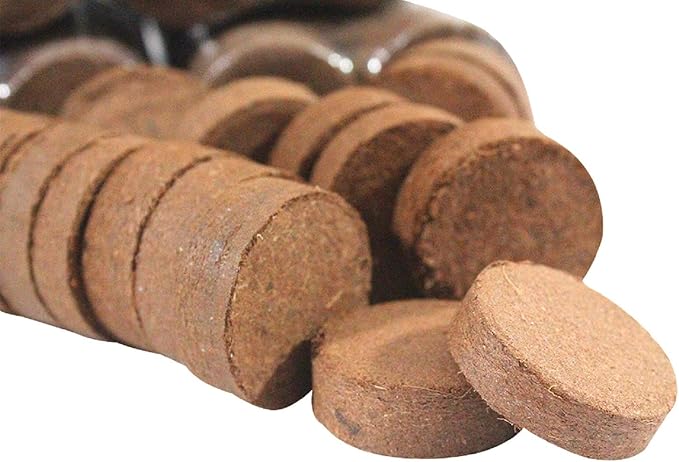 Envelor Coco Coir Seed Starting Mix Pellet for Seed Starter Tray Potting Soil for Indoor Plants Nursery Pots Flower Seeds Herbs Microgreens Succulent Soil Coco Growing Media, 1.2 Inches 100 Pack