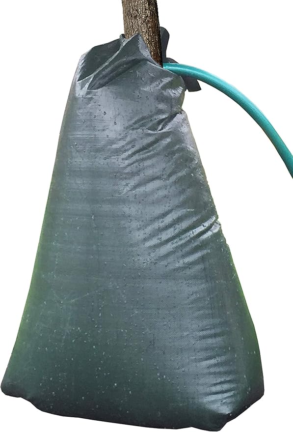 15 Gallon Slow-Release Tree Watering Bag, Watering Bag for Trees, Premium PVC Shrub Watering Bag with Heavy Duty Zipper, Durable Reusable Drip Irrigation Bag