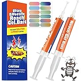 Hot Shot Ultra Clear Roach & Ant Gel Bait, 2.5 Ounces, Water-Based Gel Bait Dries Clear To Kill Roaches And Ants Indoors, Works In Minutes To Kill Queen And Entire Ant Colony, Roaches And Eggs