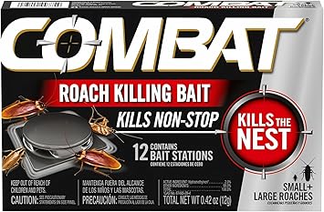 Combat Large + Small Roaches Roach Killing Bait Stations, 12 Count