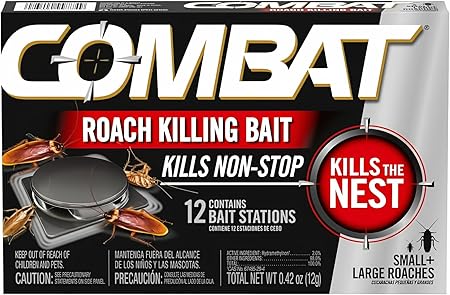 Combat Large + Small Roaches Roach Killing Bait Stations, 12 Count