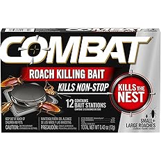 Combat Large + Small Roaches Roach Killing Bait Stations, 12 Count