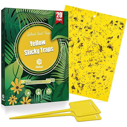 MAXGUARD (30 Pack) Yellow Stake Sticky Insect/Bug Traps - Catch and Kill Fungus Gnats, Whiteflies, Mosquitos, Aphids, Leaf Miners, Flying Insect Catcher Glue Trappers for Indoor or Outdoor