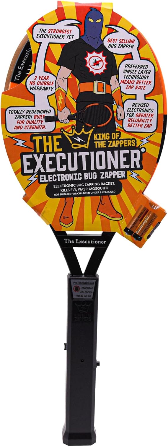 The Executioner Fly Killer Mosquito Swatter Racket Wasp Bug Zapper Indoor Outdoor Over 50cm Long