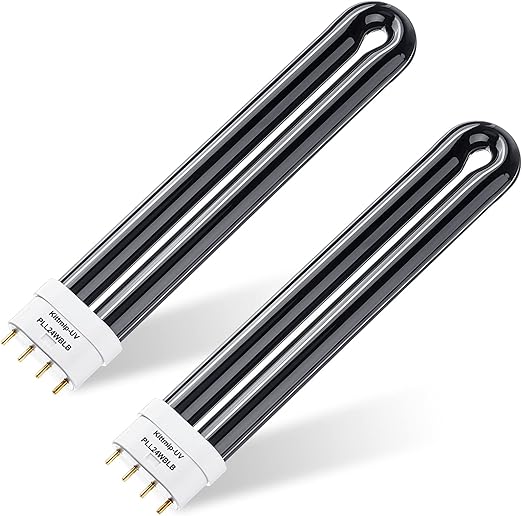 24w B24b Bug Zapper Replacement Bulbs 24w Uv Light Ultraviolet Mosquito Killer Lamp Insect Trap Replacement Uv Bulb for Stinger Bk300, Bk310, Bk500, Bk510 (2)