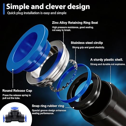 50FT 360° Adjustable Drip Irrigation Kits Automatic Garden Watering Misting Atomizing System with 16pcs Bendable Nozzles for Yard, Lawn, Plant, Greenhouse, Garden(5/16 inch Hose)