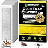 MaxGuard Mini Glue Traps (48 Traps) Non-Toxic Extra Sticky Glue Board Pre-Baited with Fruity Scent Attractant Trap & Kill Insects, Bugs, Spiders, Crickets, Scorpions, Cockroaches, Centipedes, Mice