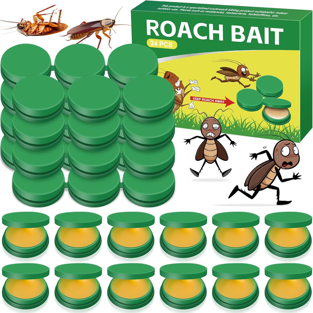 Roach Bait - Roach Traps Cockroach Bait Gel, Cockroach Killer Indoor Infestation, Indoor Home Repellent for Small Large Cockroaches, Get Rid of Roaches Permanently Outdoor (48)