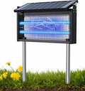 17.7 * 9.8 * 7.1in Bug Zapper Outdoor - Mosquito Repellent Outdoor Patio,Solar Bug Zapper Indoor,Waterproof Portable Fly Zapper,High Powered 4500V Mosquito Zappers Killer for Home,Patio,Camping
