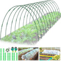 60 Pcs Garden Hoops for Raised Beds, 12 Sets Greenhouse Hoops Grow Tunnel Rust-Free Fiberglass Hoop House Kit, Plant Support Garden Stakes Hoops Frame for Netting Shade Cloth Row Cover Garden Supplies