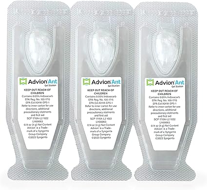 Syngenta Advion Ant Gel Station Insecticide, Ready-to-Use Ant Gel Bait with The Active Ingredient Indoxacarb, Bait for Use Indoor and Outdoor, 1 Box (3 Total Stations)