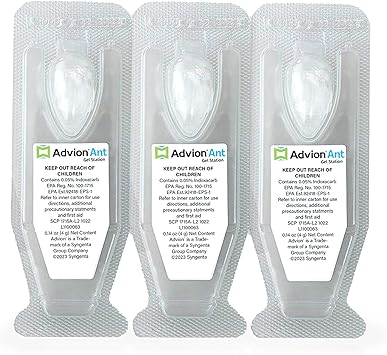Syngenta Advion Ant Gel Station Insecticide, Ready-to-Use Ant Gel Bait with The Active Ingredient Indoxacarb, Bait for Use Indoor and Outdoor, 1 Box (3 Total Stations)