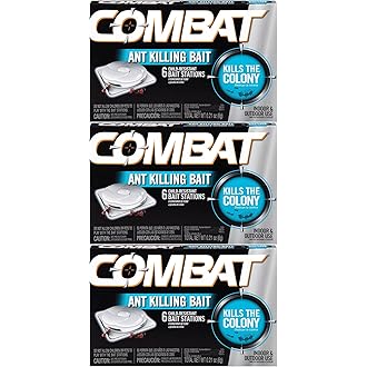 Combat Max Ant Killing Bait Stations, Indoor and Outdoor Use, 6 Count