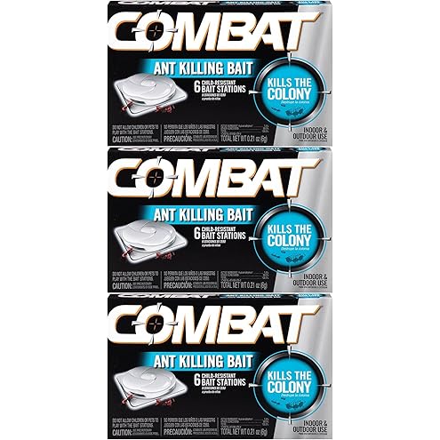 Combat Max Ant Killing Bait Stations, Indoor and Outdoor Use, 6 Count