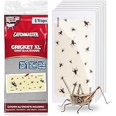 LULUCATCH Cricket & Insect Glue Traps 24 Pack, Adhesive Bug Catcher, Pre-Baited Spider Scorpion Trap, Non-Toxic Glue Boards Indoor for Home Catching Bugs,Small Mice & Rodents, Pet Safe Pest Control