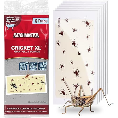 LULUCATCH Cricket & Insect Glue Traps 24 Pack, Adhesive Bug Catcher, Pre-Baited Spider Scorpion Trap, Non-Toxic Glue Boards Indoor for Home Catching Bugs,Small Mice & Rodents, Pet Safe Pest Control
