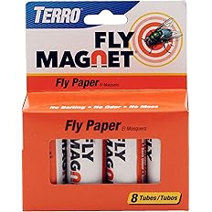 TERRO T380 Outdoor Reusable Fly Magnet Fly Trap - Poison Free Trap with Bait