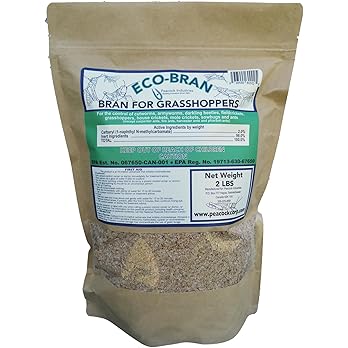 Broad Spectrum Grasshopper & Cricket Bait - Contains 2% Carbaryl - Control of Grasshoppers, Cutworm, Locust, Mole & Mormon Crickets, Sow Bugs (Roly-Poly), Ants, Beetles & More! (2 lbs)