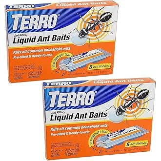 Liquid Ant Bait, 2-Pack (2.2 oz Each) – Indoor & Outdoor Ant Killer, Long-Lasting, Effective Bug Control for Homes, Patios, and Gardens – Odorless Insect Treatment Solution