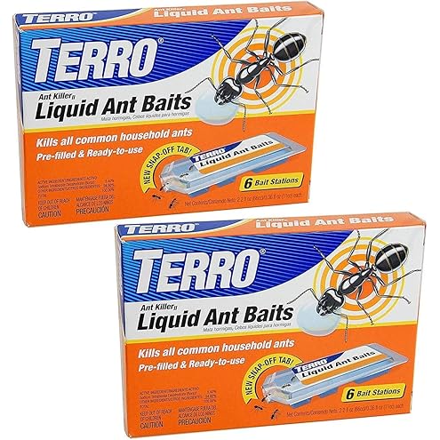 Liquid Ant Bait, 2-Pack (2.2 oz Each) – Indoor & Outdoor Ant Killer, Long-Lasting, Effective Bug Control for Homes, Patios, and Gardens – Odorless Insect Treatment Solution